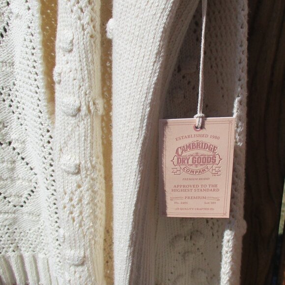 NEW Cambridge Dry Goods Open Front Cardigan NWT - Picture 2 of 7